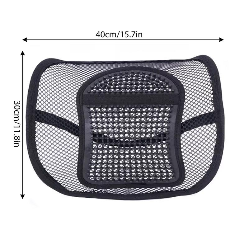 1Pc Mesh Lumbar Back Support Cushion Seat Posture Corrector Car Office Chair Home Supplies