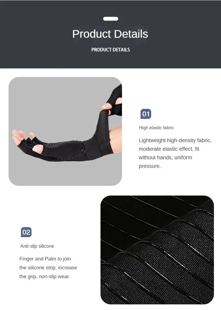 Wrist Support Compression Gloves – Pain Relief for Arthritis & Gym - Fortunato Store