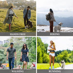 Hands Free Dog Leash for Running Walking Reflective Leash with Waist Bag Retractable Elastic Belt Dog Traction Rope Pet Products - Fortunato Store