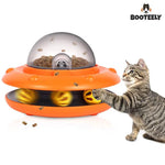 Electric Interactive Cat Food - 2-In-1 Slow Food and Track Ball Toys Promote Healthy Eating and Mental Stimulation Indoors - Fortunato Store