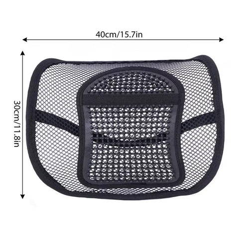 1Pc Mesh Lumbar Back Support Cushion Seat Posture Corrector Car Office Chair Home Supplies
