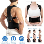 Adjustable Magnetic Posture Corrector, Black, Size Small - Fortunato Store