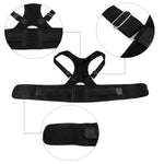 Adjustable Magnetic Posture Corrector, Black, Size Small - Fortunato Store