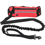 Hands Free Dog Leash for Running Walking Reflective Leash with Waist Bag Retractable Elastic Belt Dog Traction Rope Pet Products - Fortunato Store