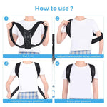 Posture Corrector Adjustable Back Brace Shoulder Support Clavicle Belt Men Women - Fortunato Store