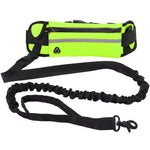 Hands Free Dog Leash for Running Walking Reflective Leash with Waist Bag Retractable Elastic Belt Dog Traction Rope Pet Products - Fortunato Store