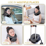 Memory Foam Neck Pillow Cervical Vertebra Travel Portable Noon Break Aircraft U Type of Pillow Sleep Camping Pillow Carry Bag - Fortunato Store