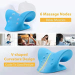 Neck Stretcher Shoulder Cervical Chiropractic Traction Device Head Back Body Massager Massage Pillow - Fortunato Store