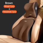 Car Headrest Lumbar Support Lumbar Cushion Memory Foam Cushion Backrest Lumbar Pillow Car Comfortable Neck Pillow Car Accsesorie - Fortunato Store