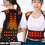 Magnetic Back Support Magnets Heating Therapy Belt Waist Brace Posture Corrector Spine Back Shoulder Lumbar Posture Correction - Fortunato Store