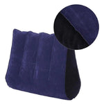Inflatable Travel Pillow Multifunctional Body Pillow Lumbar Yoga Pillow Travel Positions Support Air Cushion Triangular Pillow - Fortunato Store
