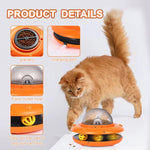 Electric Interactive Cat Food - 2-In-1 Slow Food and Track Ball Toys Promote Healthy Eating and Mental Stimulation Indoors - Fortunato Store