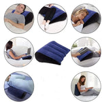 Inflatable Travel Pillow Multifunctional Body Pillow Lumbar Yoga Pillow Travel Positions Support Air Cushion Triangular Pillow - Fortunato Store