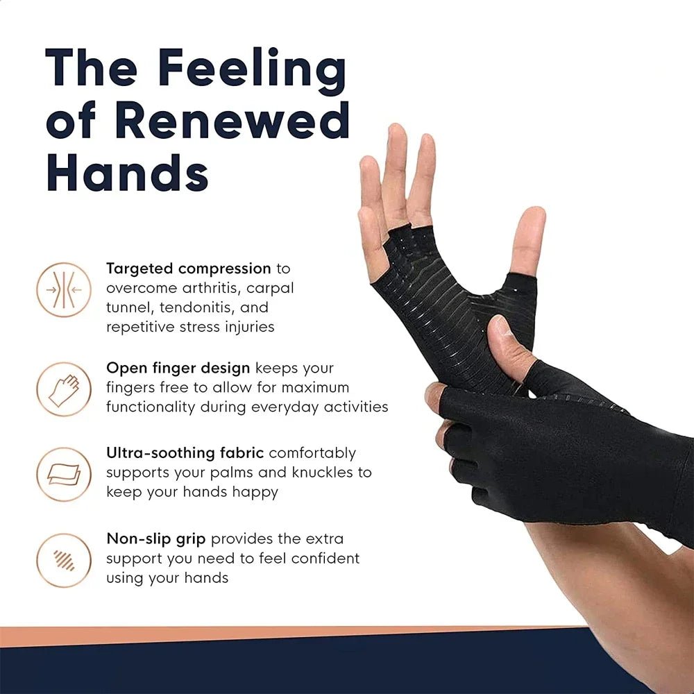 Wrist Support Compression Gloves – Pain Relief for Arthritis & Gym - Fortunato Store